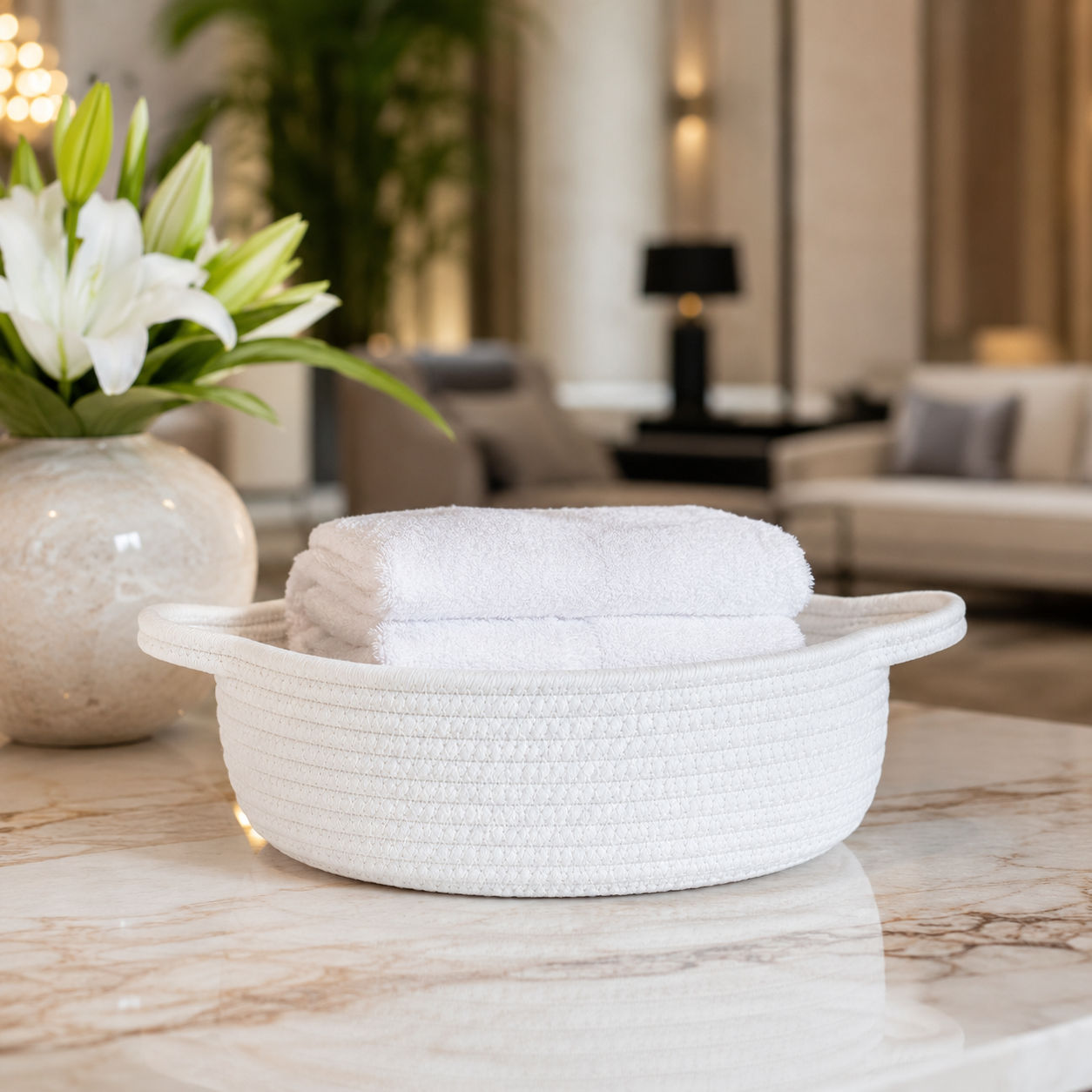 Eco-Friendly Cotton Holder for Stylish Organizing